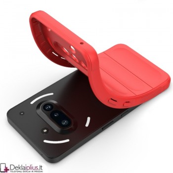 Magic Shield guminis dėklas su kameros apsauga - raudonas (Nothing Phone 3A) Magic Shield guminis dėklas su kameros apsauga - raudonas (Nothing Phone 3A)